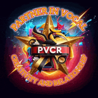 a colorful logo for pvcr that says partner in vocal