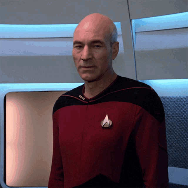 Sigh Captain Jean Luc Picard GIF - Sigh Captain Jean Luc Picard Locutus Of Borg GIFs