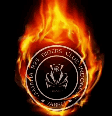 a logo for the yamaha r25 riders club