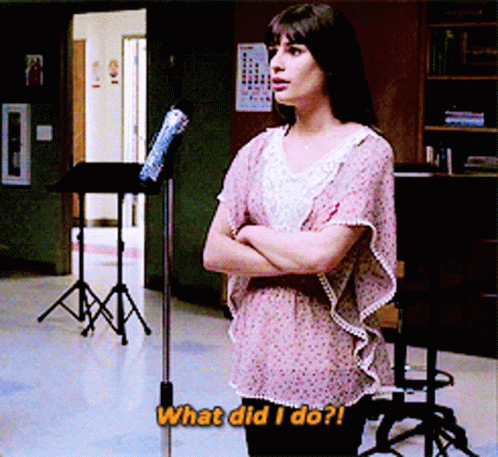 Glee Rachel Berry GIF - Glee Rachel Berry What Did I Do GIFs
