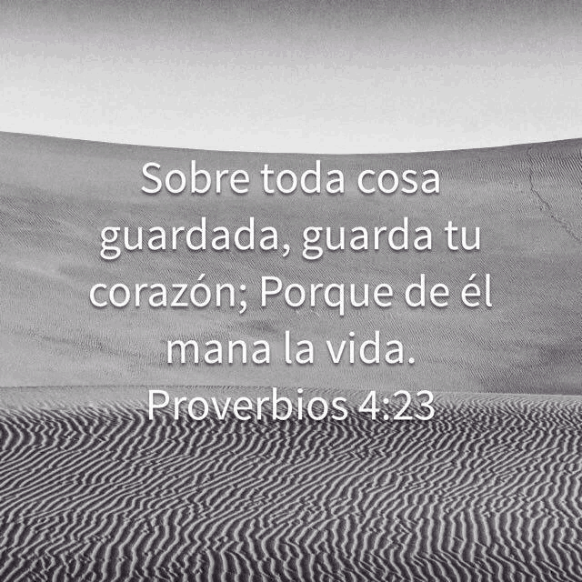 a black and white photo of a sand dune with the words sobre toda cosa guardada guarda tu corazon porque de el mana la vida