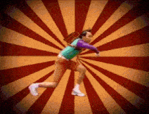 a person with a backpack on their back is running