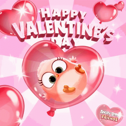 Happy Valentines Day Angry Birds GIF - Happy Valentines Day Angry Birds Valentines Day Card GIFs
