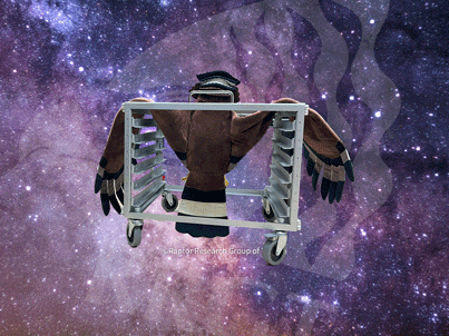 a picture of a bird in a cart that says ranger research group at the bottom