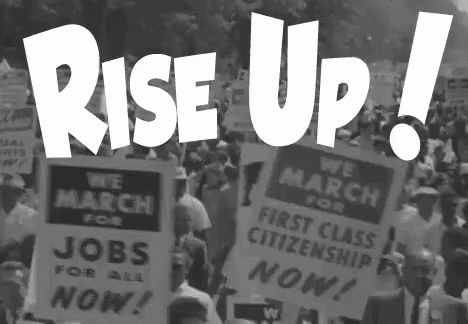 Rise Up GIF - Rally Protest Jobs GIFs
