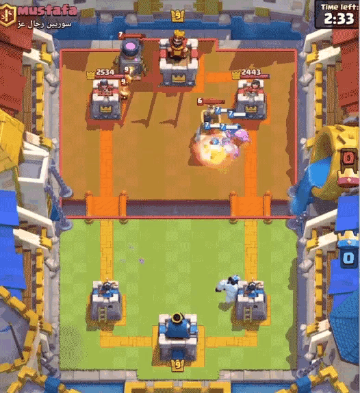 a clash of clans game is being played on a computer