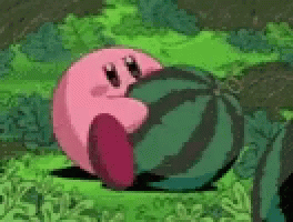 Im Hungry Now Kirby GIF - Im Hungry Now Kirby Watermelon GIFs