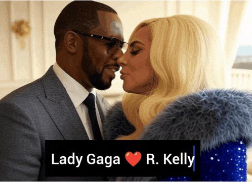 a picture of lady gaga and r. kelly