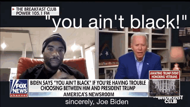 joe biden talks to a man on fox news channel