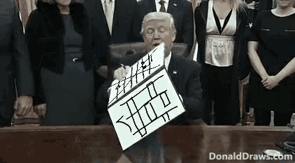 Donald Trump Draw GIF - Donald Trump Draw Ban GIFs