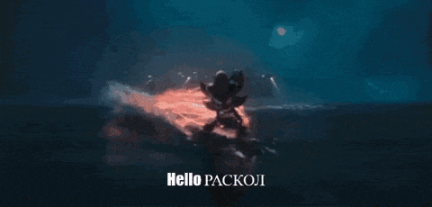 a close up of a stuffed animal with red eyes and the words `` hello packoji '' written on it .