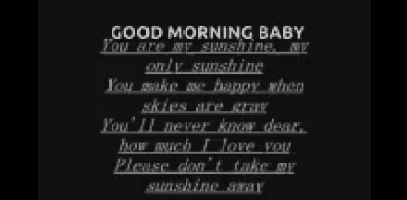 You Are My Sunshine Good Morning GIF