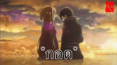 กอดแน่นๆ GIF - Anime Tight Hug Couple GIFs