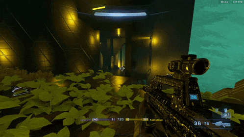 a screenshot of a video game with the number 36 on the bottom