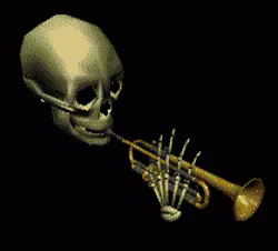 Trumpet Skeleton GIF - Skeleton Trumpet GIFs