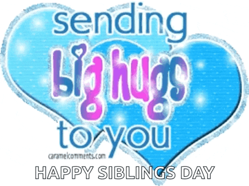 a blue heart says sending big hugs to you