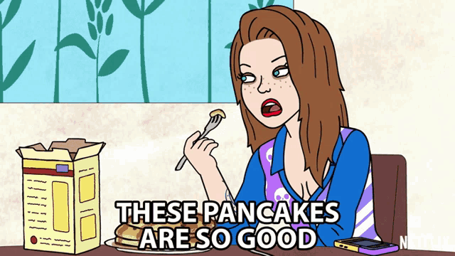 These Pancakes Are So Good Kristen Schaal GIF