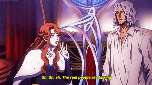 Castlevania The Real People Are Talking GIF - Castlevania The Real People Are Talking Castlevania Netflix GIFs