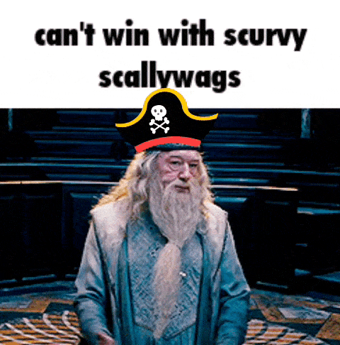 Dumbledore Pirate Scallywags GIF - Dumbledore Pirate Scallywags Scurvy GIFs