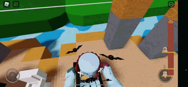 a screenshot of a game on a cell phone with a red arrow pointing to the left
