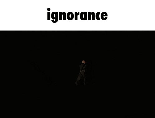 a screenshot of a video game with the word ignorance on the top