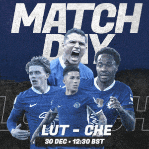 a poster for a match between chelsea and tottenham on december 30th