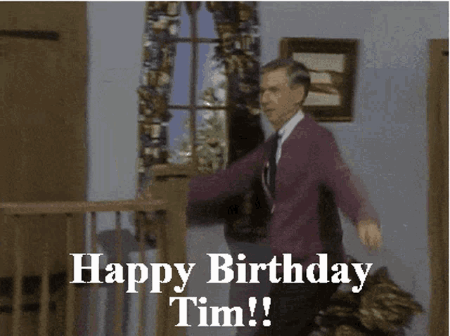 Mr Rogers Happy Birthday GIF - Mr Rogers Happy Birthday Happy Birthday Tim GIFs
