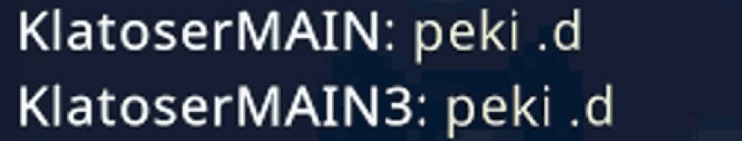 a blurred image of text that says klatosermain peki.d klatosermain3 peki.d