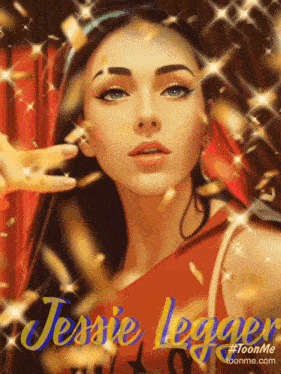 a painting of a woman with the name jessie legger on it