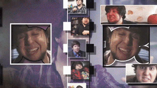 a collage of images of a man with the number 1 in the corner
