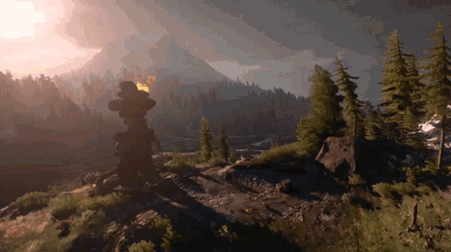 Scenery The Witcher GIF - Scenery The Witcher Beautiful World Of The Witcher GIFs