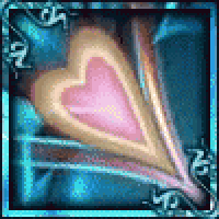 there is a heart shaped object in the middle of a picture .