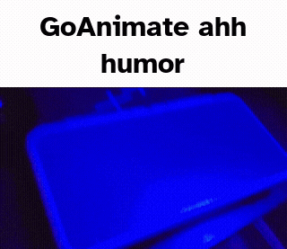 a picture of a nintendo 3ds with the words goanimate ahh humor above it