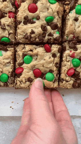 Cookie Bars M And Ms Cookie Bars GIF - Cookie Bars M And Ms Cookie Bars Dessert GIFs