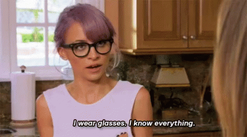 Glasses Smart GIF - Glasses Smart Nicole Richie GIFs