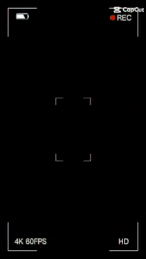 a video of a woman and a man being recorded in 4k 60fps