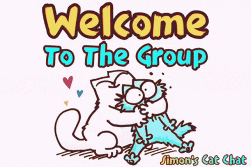 Simons Cat GIF - Simons Cat Welcome To The Group GIFs