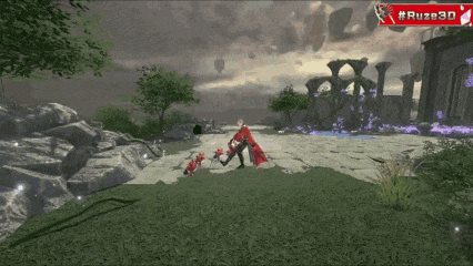 a screenshot of a video game with the hashtag # ruzo3d