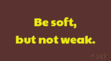 a sign that says be soft but not wretched