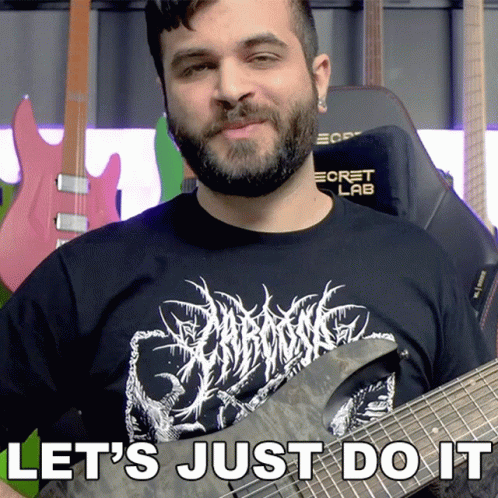 Lets Just Do It Andrew Baena GIF - Lets Just Do It Andrew Baena Lets Get Started GIFs