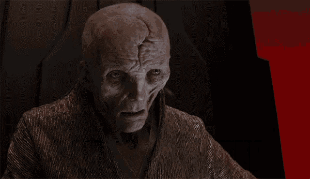 This Is Exactly What I Wanted Snoke GIF - This Is Exactly What I Wanted Snoke Star Wars GIFs
