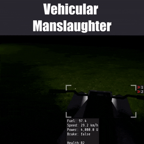 a screenshot of a vehicular manslaughter game