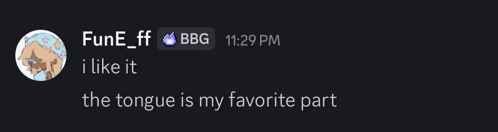a screenshot of a message from fune_ff