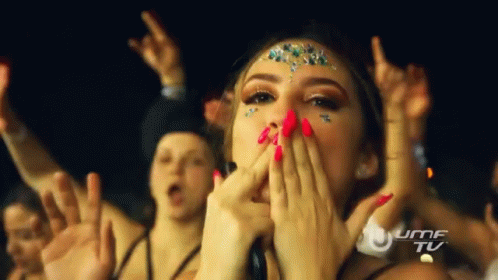 Flashing Light Party Time GIF - Flashing Light Party Time Flying Kiss GIFs