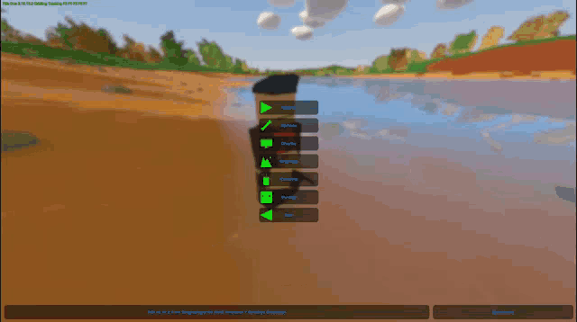 a screenshot of a video game shows a person holding a sword and the word restart on the bottom right
