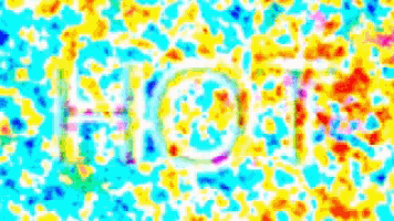 a colorful background with the word hot written on it