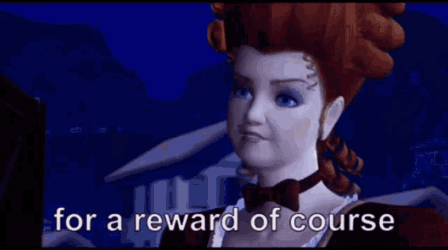 a woman in a bow tie is holding a purse that says ' aeo ' on it