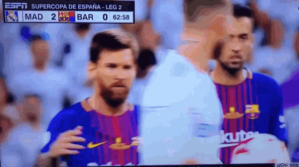 a soccer game is being shown on espn and the score is 2 to 0
