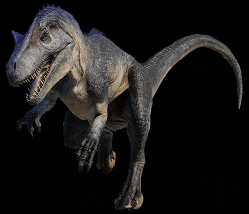 a dinosaur with its mouth open and sharp teeth