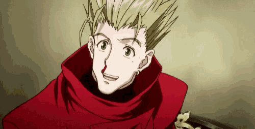 a close up of a cartoon character wearing a red jacket and a red scarf .